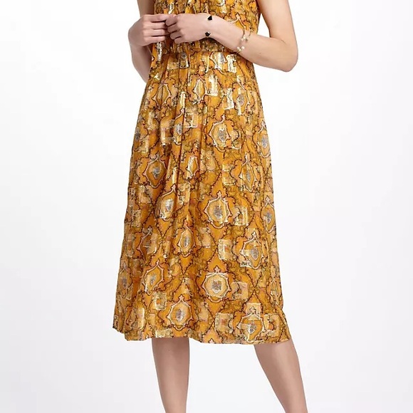 HD in Paris Gold Sleeveless V-Neck Sundress - Picture 6 of 6